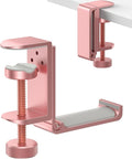 Foldable Headphone Stand and Hook – Aluminum Headset Holder Clamp Mount Under Desk, Universal Fit for Gaming Headphones, Space-Saving Hanger Organizer