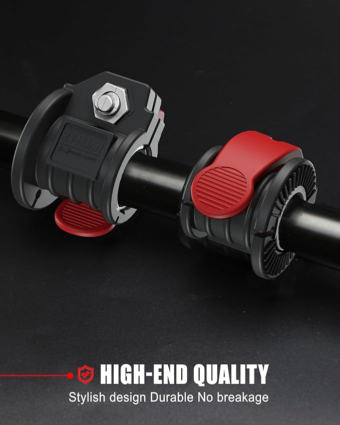 Barbell Clips 1 Inch Quick Release Weight Clamps 0.9-1.18inch Multi-Size Adjustable Olympic Clamps for Bars