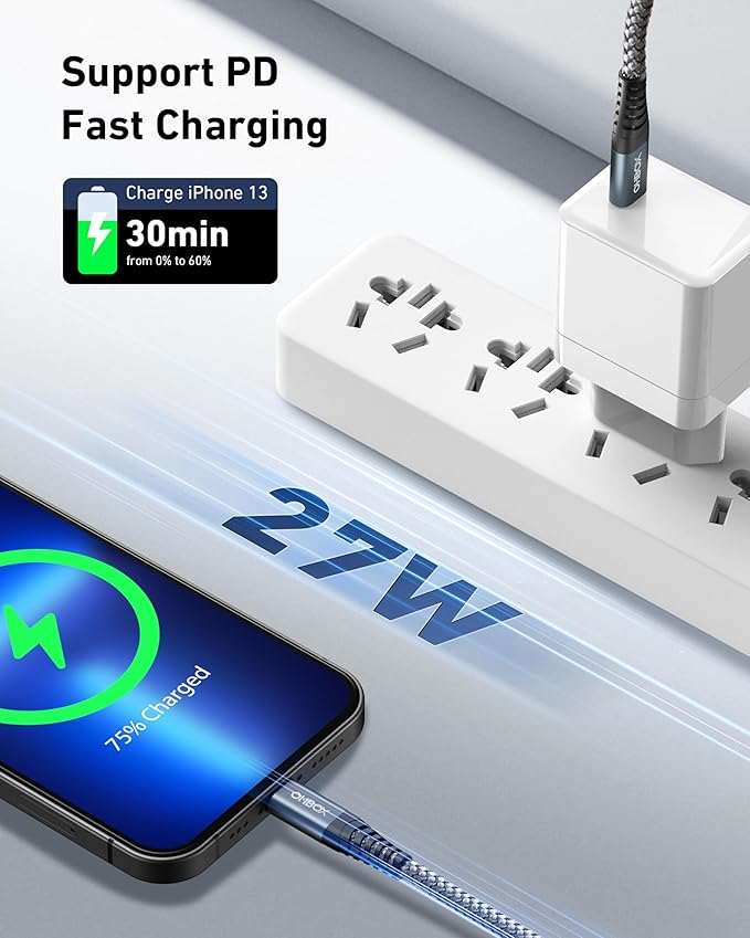 iPhone Fast Charger 10FT 2Pack, USB C to Lightning Cable for iPhone, 10Foot Long USBC iPhone Charger, Type C iPhone Charging Cord Compatible with iPhone 14 13 12 11 Pro Max XR XS X 8 Plus SE iPad