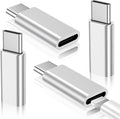 Temdan 4 Pack Lightning to USB C Adapter for iPhone 15/16 Pro/Pro Max/Plus, Samsung S24, Serial Adapter, Type C Charger Connector Cable, Accessories - Silver