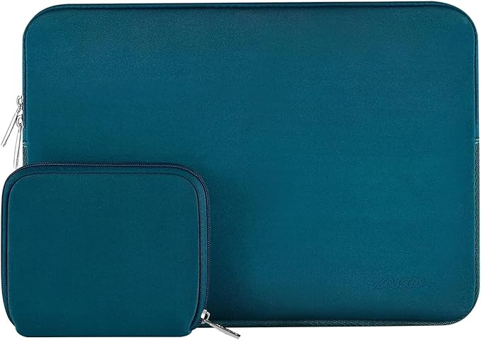 MOSISO Laptop Case 13 inch, 13 inch Laptop Sleeve Bag Compatible with MacBook Air 13 M4 M3 M2 M1 2025-2018 / Pro 13 M2 M1 2025-2016, Neoprene Computer Sleeve Bag with Small Case, Deep Teal