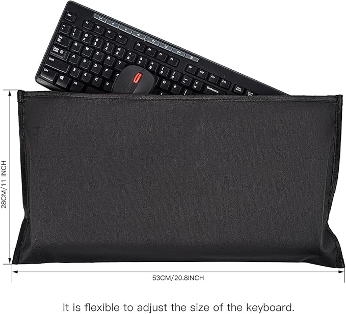 Keyboard Dust Cover for Universal Computer Keyboard, PC Bag Pouch Case for Full Size PC Mechanical Gaming Keyboards /108 Keys Keyboards/Logitech/iMac Magic Dust Cover(20.8 x 11 Inch)