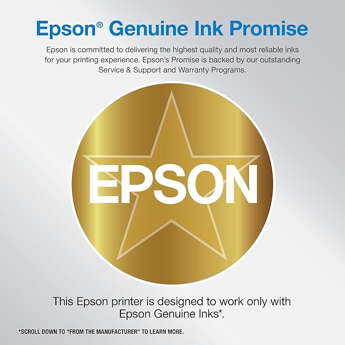 Epson Workforce Pro WF-7820 Wireless All-in-One Wide-Format Printer with Auto 2-Sided Print 13" x 19", Copy, Scan & Fax, 50-Page ADF, 250-sheet Paper Capacity, Works with Alexa, Large Black