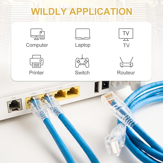 MECCANIXITY 100pcs Cat6 RJ45 Pass Through Connectors, RJ45 Connector 8P8C Gold Plated Plugs with 100pcs Red Strain Relief Boots for Solid or Stranded UTP Ethernet Cable, 1.1mm