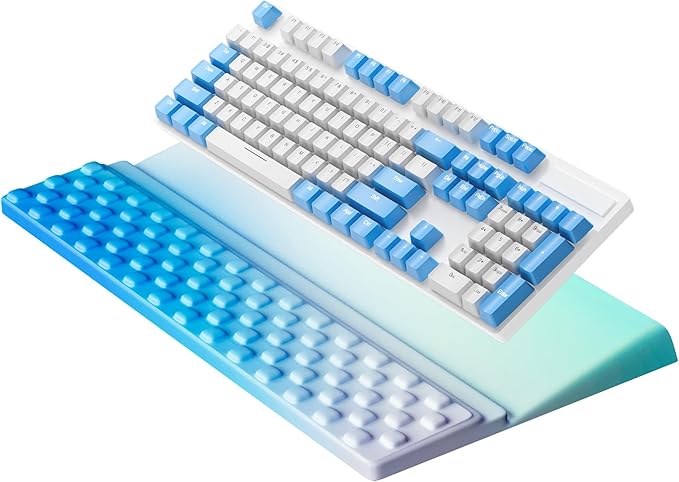 Ospelelf Ergonomic Keyboard Wrist Rest Pad Comfortable Keyboard Stand Riser Holder Pad for Office Gaming