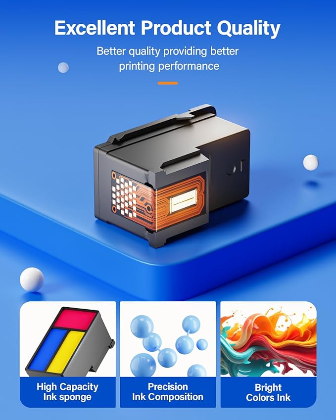 275XL 276XL Ink Cartridge 2-Pack Replacement for Canon PG-275XL CL-276XL 275 276 Ink Cartridges Combo Compatible PIXMA TS3520 TS3522 TS3500 TR4720 TR4722 TR4700 Printer Inkjet All-in-one Color Black