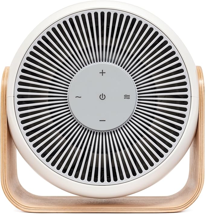 SNOOZ Breez 2-in-1 Smart Bedroom Table Fan & White Noise Machine - Smooth, Powerful Air - Adjustable White Noise - Remote Control, Scheduling, & Smart Features via App