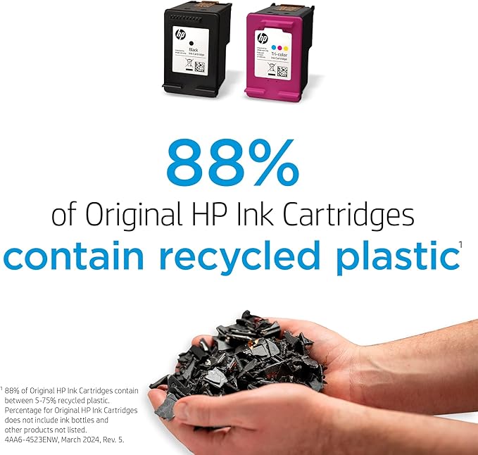 HP 62XL Tri-color High-yield Ink Cartridge | Works with Printer Series: ENVY 5540, 5640, 5660, 7640; OfficeJet 5740, 8040; OfficeJet Mobile 200, 250 | Eligible for Instant Ink | C2P07AN