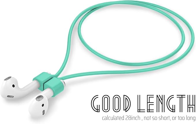 Ultra Strong Magnetic Airpod Pro Strap Anti-Lost Cord Sports Lanyard Compatible with Airpods 3rd 2nd Generation Pro 3 2 1 (Mint)