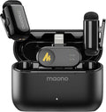 MAONO Wave T1 Mini Wireless Lavalier Microphone for iPhone iPad with MFi Certified Lightning Plug, Noise Cancellation, AI Voice Filter, 30H Used with Charging Case for Video Recording Vlog TikTok