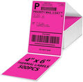 4x6 Thermal Labels, 1 Packs of 500 4x6 Fold Labels Rose Red - Compatible with JADENS, ASprink, Phomemo, Rollo, Zebra, Omezizy and Other Thermal Printers
