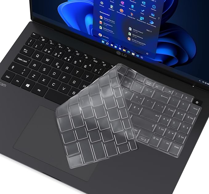 Keyboard Cover for 16" LG Gram 16Z90TP 16Z90T 16Z90S 16Z90SP 16T90SP 16Z90Q 16Z90P 16Z90R 16T90R 16Z90RS 16T90Q 16T90P Laptop, LG Gram 16 Pro Keyboard Skin Protector - TPU