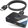 NEWCARE HDMI 2.1 Switch 2 in 1 Out with 2.6ft 8K Cable, HDMI Switcher 4K@120Hz, Bi-Directional HDMI Splitter Supports 8K@60Hz HDR10+ 3D Dolby VRR HDCP2.3 for TV PS5 Xbox Laptop Projector