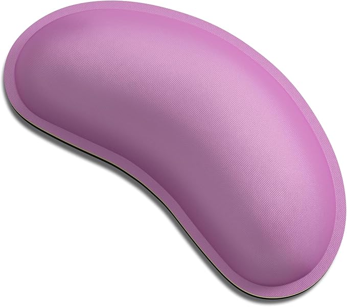 Dapesuom Mouse Wrist Rest, Ergonomic Memory Foam Mouse Wrist for Computer Desk Mats Support, Hand Rest Pad Cushion for Gaming, Office, Laptop, Men, Women, Pain Relief & Easy Typing, Radiant Orchid
