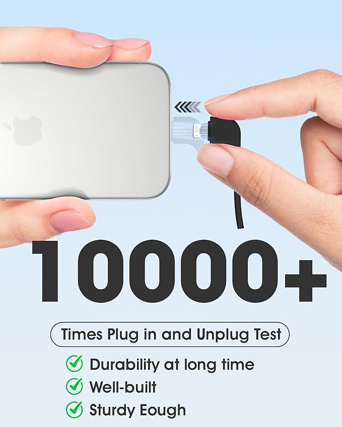 TG90° 2 Pack Portable Charger Power Bank, 5000mAh External Battery Pack with Built-in Foldable AC Wall Plug and Cables, Small USB C Charger Compatible with iPhone and Android Devices