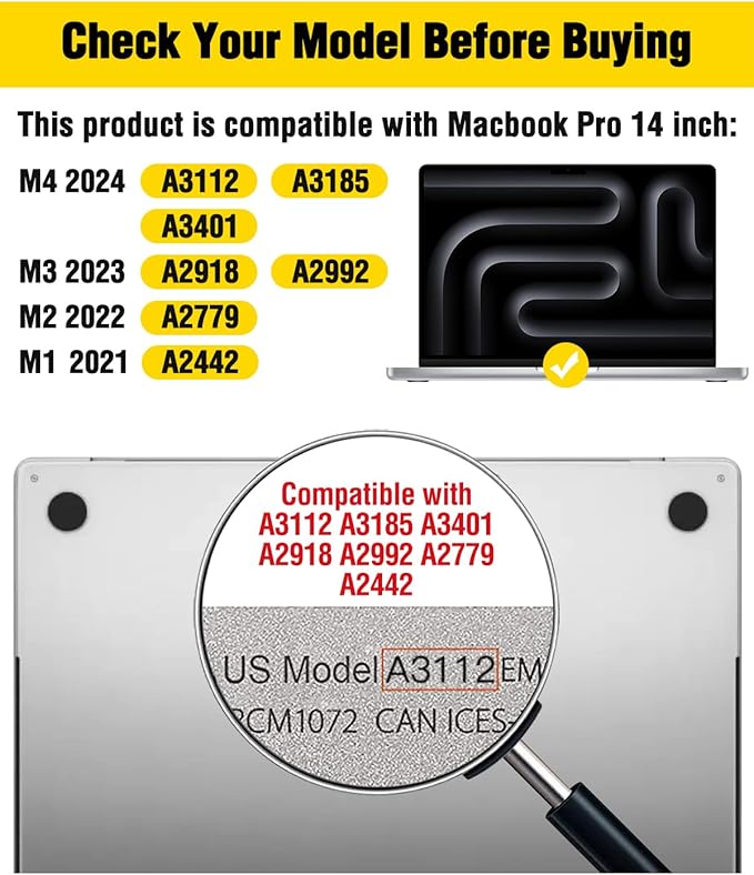 F FORITO Magnetic Privacy Screen Protector Compatible with MacBook Pro 14 inch (2024-2021, M4, M3, M2, M1, Pro,Max), Removable 360° Anti Peeping Anti Blue Light Anti Glare Laptop Privacy Screen Shield