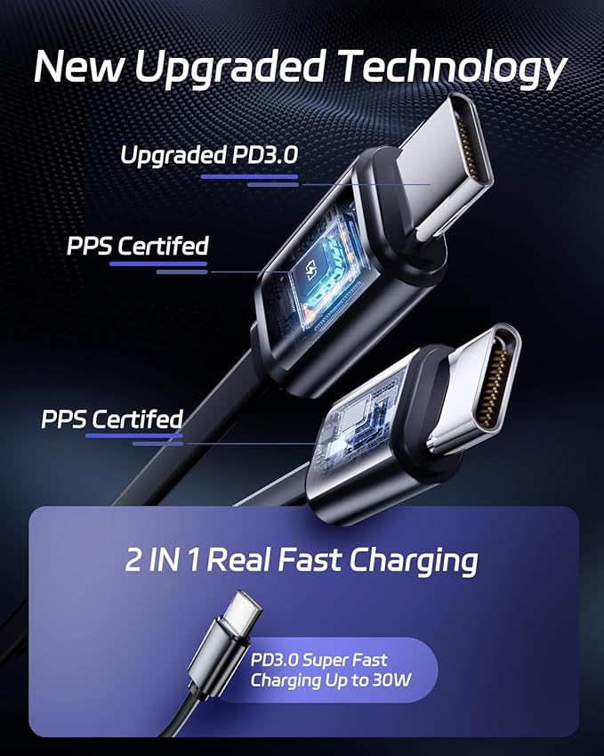 DreamBee Retractable Car Charger,66W Super Fast USB Car Phone Charger,Dual TypeC Retractable Cables Gifts for Men Women Car Truck Accessories for Samsung Galaxy S23+/S23/ S22 iPhone 15/14,iPad