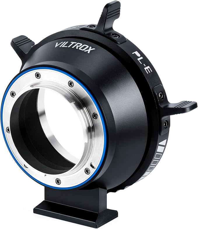 VILTROX PL-E Lens Mount Adapter with Rotary Lock Compatible with PL Lens to Sony E/NEX Mount Cameras A7S3/FS7/5/FX9 /A7R4/R3/a Series/Nex Series