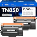 TN850 Black Toner Cartridge 2-Pack High Yield Compatible for Brother TN-850 TN880 TN820 TN890 HL-L6200DW L6200DWT L5200DW L5100DN L6400DW MFC-L5800DW L5700DW L6700DW L6800DW DCP-L5600DN Printer Ink