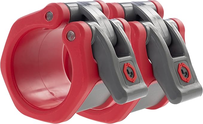 Lock-Jaw HEX 50mm / 2" Olympic Barbell Collar (Red)