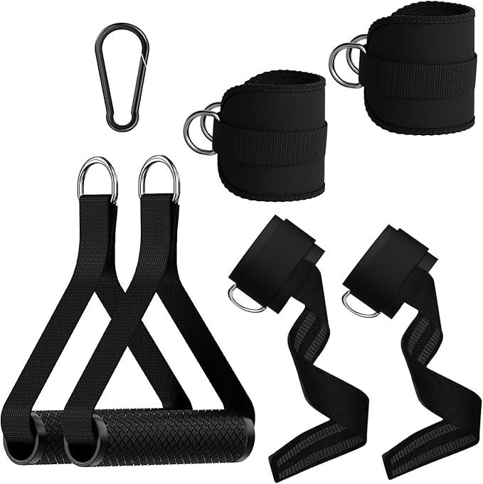 Cable Machine Attachment for Home Gym, Tricep Press LAT Pull Down Attachment, Cable Machine Accessories, Tricep Press Down Cable Attachment for Weight Fitness Multiple Options