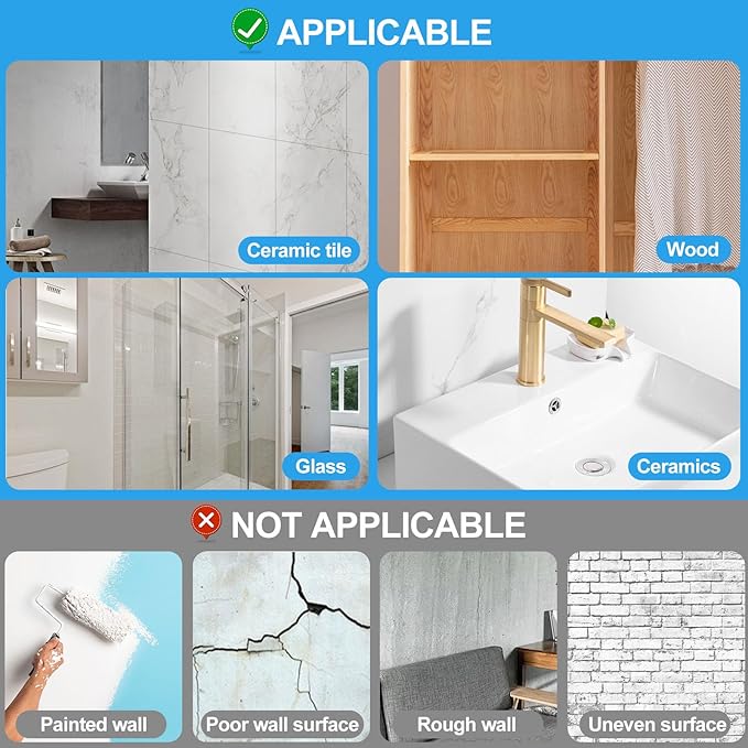 Large Adhesive Hooks for Hanging Heavy Duty Wall Hooks Self Adhesive Towel Coat Hooks Waterproof Transparent Hook for Bathroom Shower Kitchen Keys Door Outdoor Home Improvement Utility Hook 12 Pack
