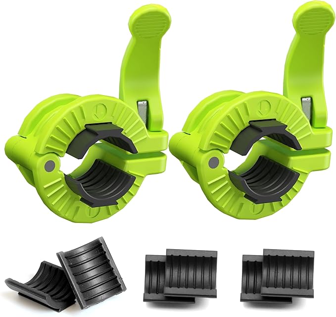 MAXRICH Barbell Clamp 1 inch Multiple Sizes & Adjustable Weight Clips for Quick Release Barbell Collars