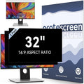 [2 Pack] 32 Inch Computer Privacy Screen Filter for 16:9 Widescreen Monitor, Removable Eye Protection Anti Glare Blue Light Filter Privacy Shield, Anti Scratch Anti Spy Screen Protector Film 32 In