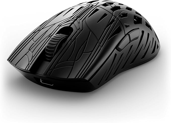 PWNAGE Trinity Wireless Gaming Mouse 8kHz - 39 Grams Ultralight Esports Pro Gamer Flawless Professional Custom Xero PAW3950 Optical Sensor 36,000 DPI - 8000Hz -100% PTFE Skates Symm 2 - Black