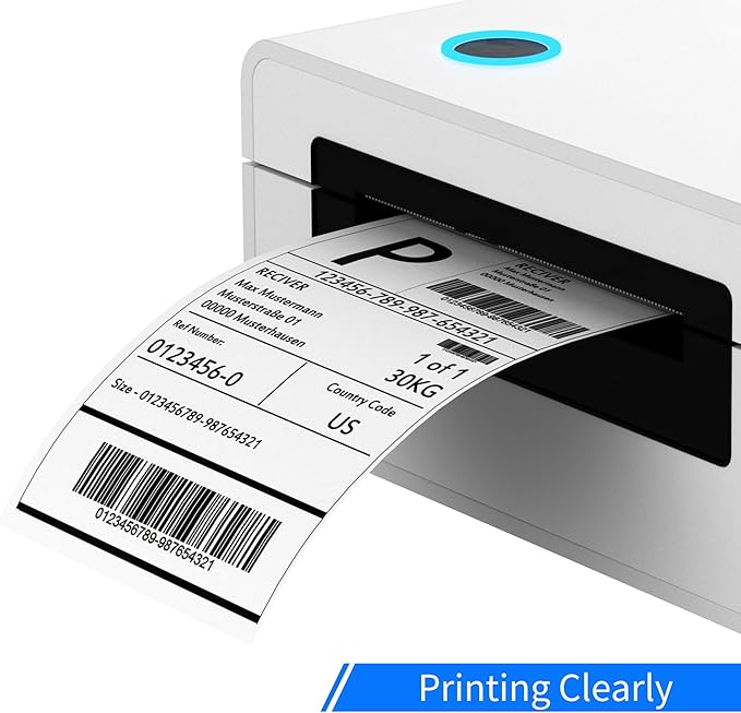 FungLam 4"x6" Direct Thermal Shipping Labels - Compatible with Zebra, Munbyn, Rollo Printers - 450 Labels Per Roll, 20 Rolls