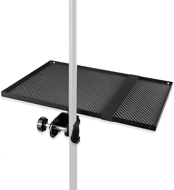 Mr.Power Microphone Stand Rack Tray Holder for Stage, Live Streaming, Recording (13" x 9")(Large)