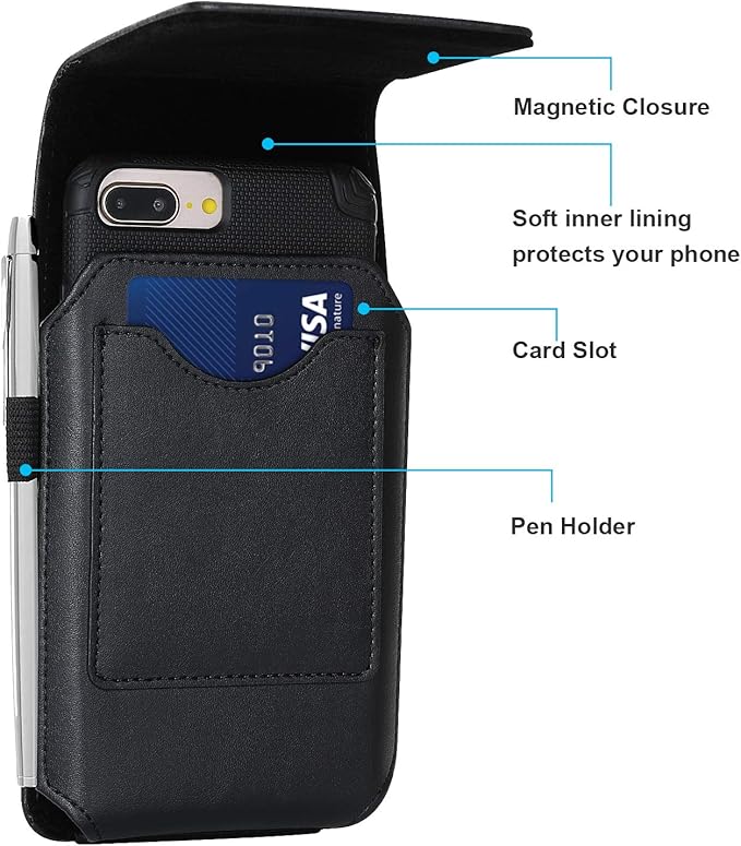 BECPLT Holster for Galaxy S25 Ultra 5G S24/S23/S22/S21/S20 Ultra Belt Holster Black Cell Phone Holder Belt Clip Holster Case Phone Pouch Belt Pouch Cover