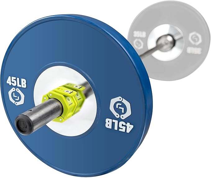 Lock-Jaw Sport Olympic Barbell Collar - Quick Release Barbell Clamp (Green)