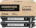 Versalink B7125 B7130 B7135 Black High Capacity Toner Cartridge 2-Pack Replacement for Xerox 006R01818 Toner Compatible with Xerox Versalink B7125 B7130 B7135 Laser Printer Ink All-in-One Copier Copy