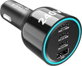 URVNS 240W USB C Car Charger, Super Fast Charging 4-Ports PD3.1 140W/PD3.0 100W PPS 45W QC65W Type-C Car Adapter for MacBook Pro Laptop iPhone 16 15 Max iPad Samsung Galaxy S24/23 Pixel etc