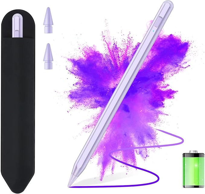 Stylus Pen for iPad 2018-2025 with Palm Rejection, Apple Pencil for Pad11th/10th/9th/8th/7th/6th Gen, iPad Pro 11/12.9 inch, New iPad Air 2025 11&13-inch(M3/2) /5th/4th/3th Gen, iPad mini 6th/5th