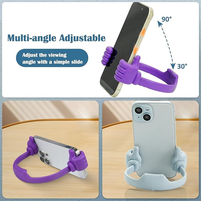 Honsky Thumbs up Cell Phone Stand,Stocking Stuffers Idea,Ok Stand Tablet Stand Cradle for Desk,Smartphone Cellphone Mobile Phone Tablets - Universal Adjustable Flexible - Dark Green