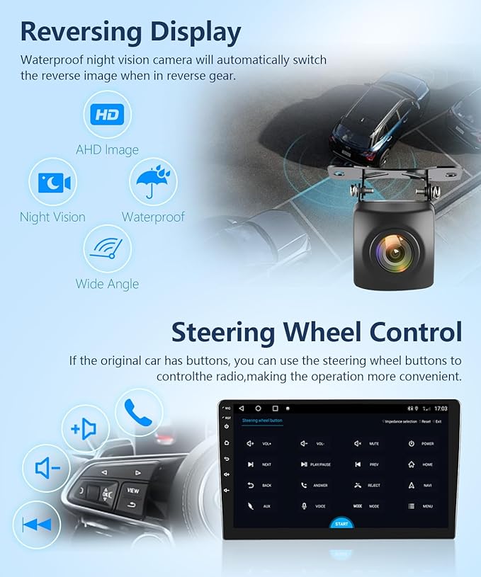 8core 4G+64G Car Radio for Toyota Camry 2006-2011 Support Canbus Original JBL Navigation, RSNAVI Car Stereo Wireless Carplay Android Auto 9'' Touchscreen WiFi BT/FM/RDS/EQ Backup Camera