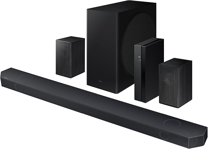 Samsung HW-Q910D 9.1.2 ch Soundbar w/Dolby Audio, Surround Sound Expansion, Adaptive Sound, Wireless Subwoofer, 2024
