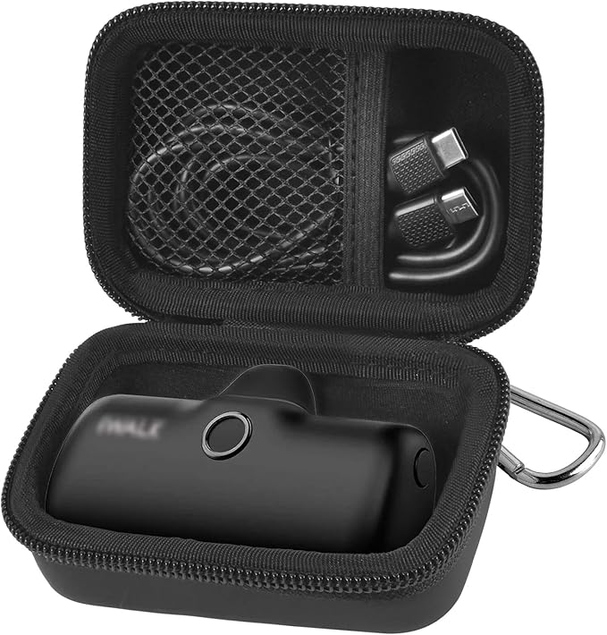 Portable Charger Power Bank Case for Swyop/for Feob/for Charmast/for JEJILL/for LanLuk/for VEGER/for iWALK/for Taegila/for Kuulaa and More Small Charging Battery Pack - Bag Only (Black)