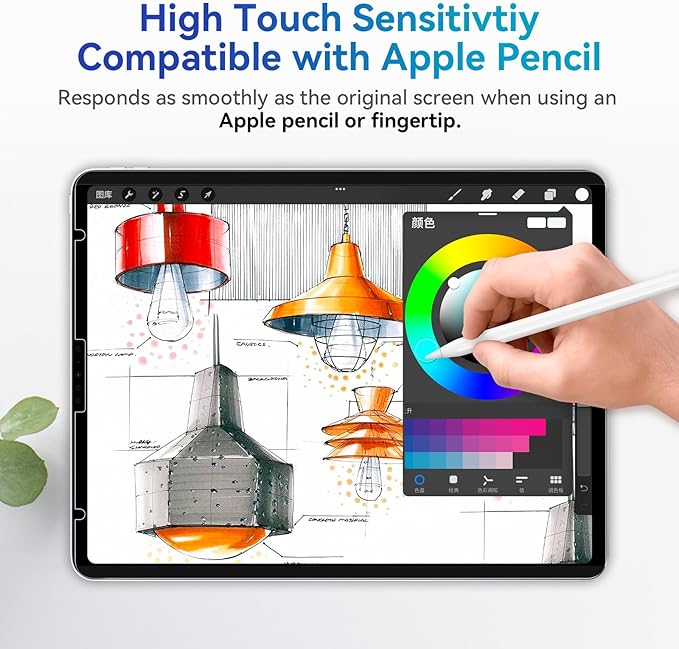 Magnetic Privacy Screen Protector Compatible with iPad Air 5th 4th 10.9" & iPad Pro 11(2018-2022), Removable Anti Glare Blue Light Bubble-Free Black Security Protector Private Filter