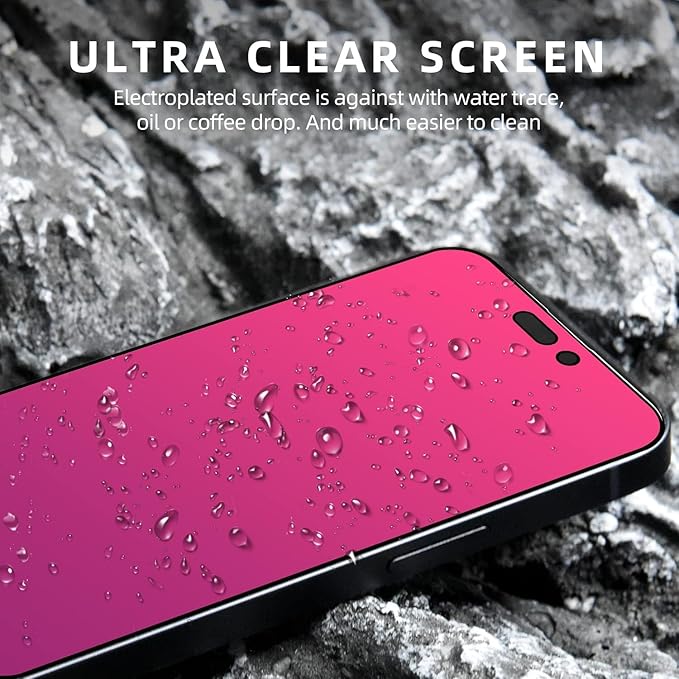 EGKimBa for iPhone 17 Pro Max Privacy Screen Protector, Gradient Color Tempered Glass, Bubble Free, Easy Installation, Auto Dust-Elimination, Anti Blue Light