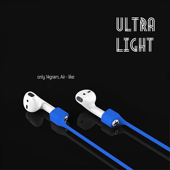 Ultra Strong Magnetic Airpod Pro Strap Anti-Lost Cord Sports Lanyard Compatible with Airpods 3rd 2nd Generation Pro 3 2 1 (Blue)