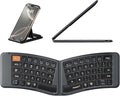 ProtoArc Ergonomic Foldable Keyboard, XK03 Split Folding Bluetooth Keyboard, Ultra Slim, Portable, for iPad, iPhone, Tablet, Laptop, PC - Gray