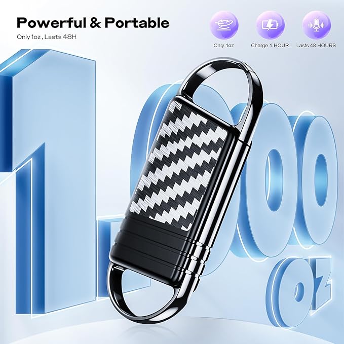 136GB Digital Voice Recorder - Xelarvex Voice Activated Recorder AI-Intelligent Noise Reduction, 4800 Hours Recording Device, Audio Recorder for Lectures/Meetings/Interviews