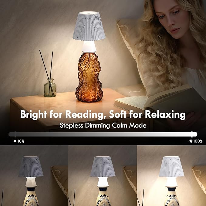 WILIT Wireless Bottle Lamp Shade, RGB Color Changing LED Night Light, Mood Lighting for Living Room, Bedroom Decor for Teen Girls Boys, Wine Bottle Lights, Gifts for Women, Bar Decor Accessories