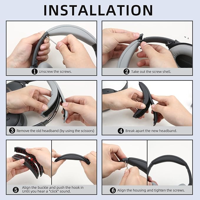 Ear Pads Replacement Headband Cushion Foam - Image 7