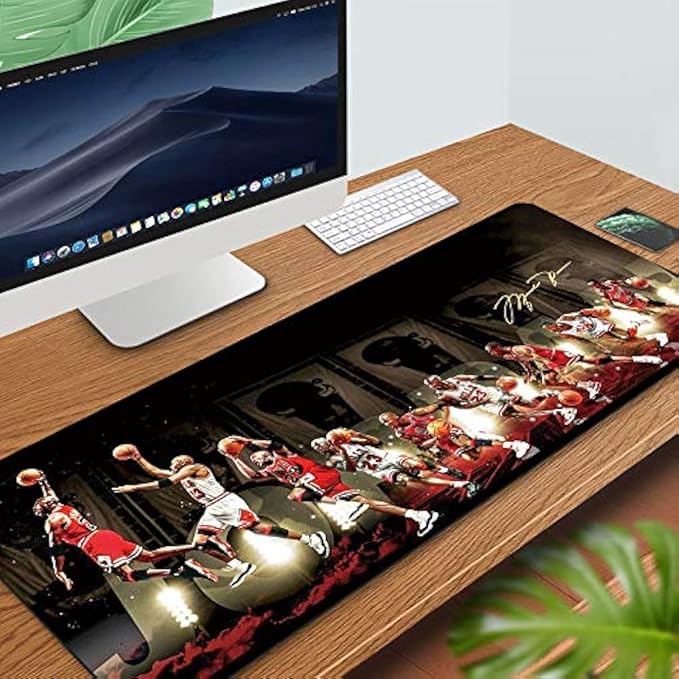 RTGGSEL 31.5x11.8 Inch Non-Slip Long Extended Large Gaming Mouse Pad with Stitched Edges XL Laptops Keyboard Mouse Mat(MJ)