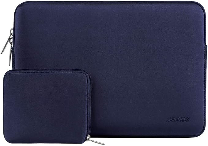 MOSISO Laptop Case 16 inch, 15-15.6 inch Laptop Sleeve Bag Compatible with MacBook Pro 16 inch, HP, Acer, Dell, Lenovo, ASUS Notebook, Neoprene Computer Sleeve Bag with Small Case, Navy Blue