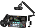 MAONO Podcast Equipment Bundle: Audio Interface mixer with Dual XLR Input for Podcast Streaming - MaonoCaster E2 Gen2 (E2 GEN2+PD400X+BA92+MH601)